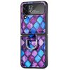 Lacné Kryty | Kryt Painting Ring case Farebné oblaky – Samsung Galaxy Z Flip 4 | Lacné Kryty