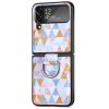 Lacné Kryty | Kryt Painting Ring case Farebný hexagón – Samsung Galaxy Z Flip 4 | Lacné Kryty