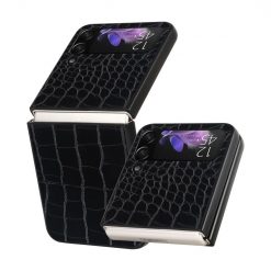 Lacné Kryty | Kryt Pattern Case Čierny krokodíl – Samsung Galaxy Z Flip 4 | Lacné Kryty