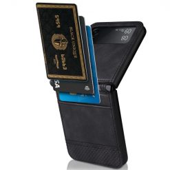 Kryt Retro Leather čierny – Samsung Galaxy Z Flip 4 | Lacné Kryty Lacné Kryty | Kryt Retro Leather čierny – Samsung Galaxy Z Flip 4 | Lacné Kryty