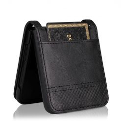 Kryt Retro Leather čierny – Samsung Galaxy Z Flip 4 | Lacné Kryty Lacné Kryty | Kryt Retro Leather čierny – Samsung Galaxy Z Flip 4 | Lacné Kryty