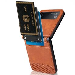Kryt Retro Leather hnedý – Samsung Galaxy Z Flip 4 | Lacné Kryty Lacné Kryty | Kryt Retro Leather hnedý – Samsung Galaxy Z Flip 4 | Lacné Kryty