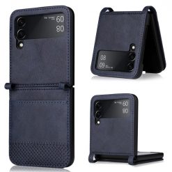Kryt Retro Leather modrý – Samsung Galaxy Z Flip 4 | Lacné Kryty Lacné Kryty | Kryt Retro Leather modrý – Samsung Galaxy Z Flip 4 | Lacné Kryty