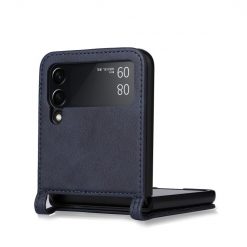 Kryt Retro Leather modrý – Samsung Galaxy Z Flip 4 | Lacné Kryty Lacné Kryty | Kryt Retro Leather modrý – Samsung Galaxy Z Flip 4 | Lacné Kryty