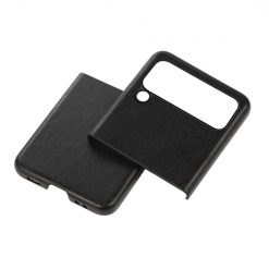 Lacné Kryty | Kryt Shockproof Litchi Texture čierny – Samsung Galaxy Z Flip 4 | Lacné Kryty