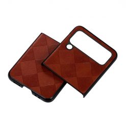 Lacné Kryty | Kryt Weave Case hnedý – Samsung Galaxy Z Flip 4 | Lacné Kryty