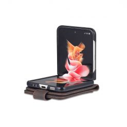 Lacné Kryty | Peňaženkové puzdro AZNS Dream hnedé – Samsung Galaxy Z Flip 4 | Lacné Kryty