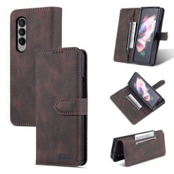 Lacné Kryty | Peňaženkové puzdro AZNS Dream hnedé – Samsung Galaxy Z Fold 4 | Lacné Kryty