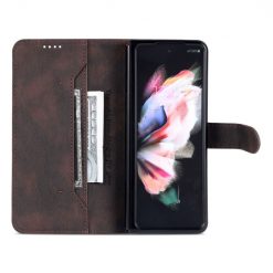 Lacné Kryty | Peňaženkové puzdro AZNS Dream hnedé – Samsung Galaxy Z Fold 4 | Lacné Kryty