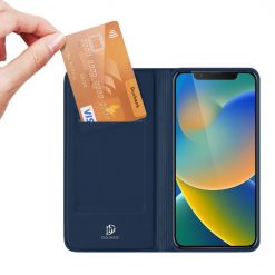 Lacné Kryty | Peňaženkové puzdro Dux Ducis Skin Pro modré – Apple iPhone 14 | Lacné Kryty