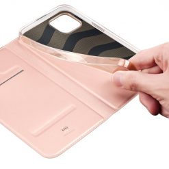 Lacné Kryty | Peňaženkové puzdro Dux Ducis Skin Pro ružové – Apple iPhone 14 Plus | Lacné Kryty