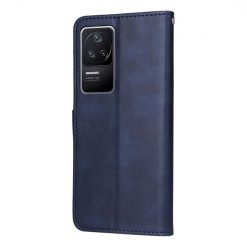 Peňaženkové puzdro Solid modré – Xiaomi Poco F4 | Lacné Kryty Lacné Kryty | Peňaženkové puzdro Solid modré – Xiaomi Poco F4 | Lacné Kryty