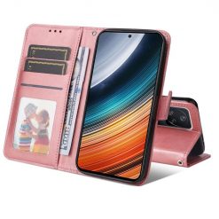 Peňaženkové puzdro Solid ružové – Xiaomi Poco F4 | Lacné Kryty Lacné Kryty | Peňaženkové puzdro Solid ružové – Xiaomi Poco F4 | Lacné Kryty