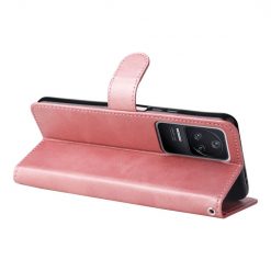 Peňaženkové puzdro Solid ružové – Xiaomi Poco F4 | Lacné Kryty Lacné Kryty | Peňaženkové puzdro Solid ružové – Xiaomi Poco F4 | Lacné Kryty