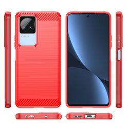 Lacné Kryty | Zadný kryt Carbon červený – Xiaomi Poco F4 | Lacné Kryty