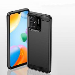 Lacné Kryty | Zadný kryt Carbon čierny – Xiaomi Redmi 10C | Lacné Kryty