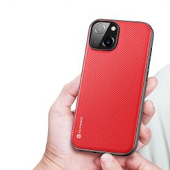 Lacné Kryty | Zadný kryt Dux Ducis Fino červený – Apple iPhone 14 | Lacné Kryty