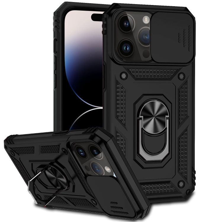 Odolný kryt CamCover Armor čierny – Apple iPhone 14 Pro