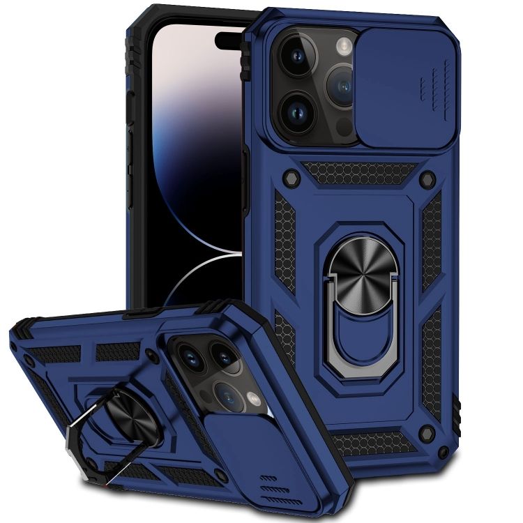 Odolný kryt CamCover Armor modrý – Apple iPhone 14 Pro