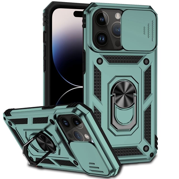 Odolný kryt CamCover Armor zelený – Apple iPhone 14 Pro