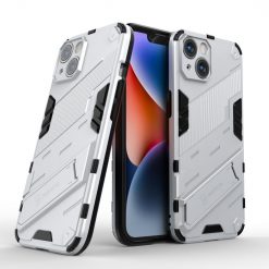 Lacné Kryty | Odolný Kryt Punk armor case biely – Apple iPhone 14 | Lacné Kryty