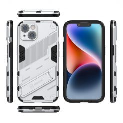 Lacné Kryty | Odolný Kryt Punk armor case biely – Apple iPhone 14 | Lacné Kryty