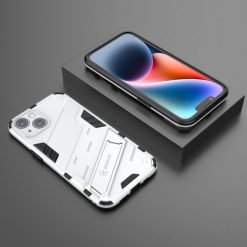 Lacné Kryty | Odolný Kryt Punk armor case biely – Apple iPhone 14 | Lacné Kryty