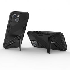 Lacné Kryty | Odolný Kryt Punk armor case čierny – Apple iPhone 14 | Lacné Kryty