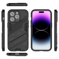 Lacné Kryty | Odolný Kryt Punk armor case čierny – Apple iPhone 14 Pro | Lacné Kryty