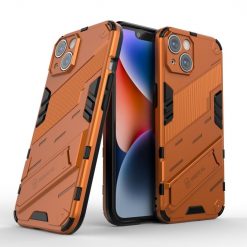 Lacné Kryty | Odolný Kryt Punk armor case oranžový – Apple iPhone 14 | Lacné Kryty
