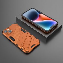 Lacné Kryty | Odolný Kryt Punk armor case oranžový – Apple iPhone 14 | Lacné Kryty