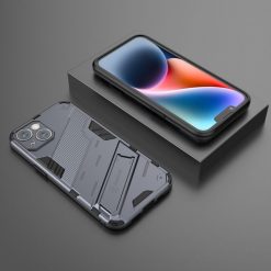 Lacné Kryty | Odolný Kryt Punk armor case sivý – Apple iPhone 14 | Lacné Kryty