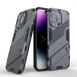 Lacné Kryty | Odolný Kryt Punk armor case sivý – Apple iPhone 14 Pro | Lacné Kryty
