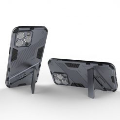 Lacné Kryty | Odolný Kryt Punk armor case sivý – Apple iPhone 14 Pro | Lacné Kryty