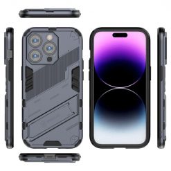 Lacné Kryty | Odolný Kryt Punk armor case sivý – Apple iPhone 14 Pro | Lacné Kryty