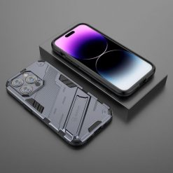 Lacné Kryty | Odolný Kryt Punk armor case sivý – Apple iPhone 14 Pro | Lacné Kryty