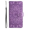 Peňaženkové puzdro Embossing Pattern Slnečnica modré – Apple iPhone 14 Plus | Lacné Kryty Lacné Kryty | Peňaženkové puzdro Embossing Pattern Slnečnica modré – Apple iPhone 14 Plus | Lacné Kryty