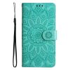 Lacné Kryty | Peňaženkové puzdro Embossing Pattern Slnečnica ružové – Apple iPhone 14 Pro | Lacné Kryty