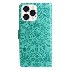 Peňaženkové puzdro Embossing Pattern Slnečnica zelené – Apple iPhone 14 Pro | Lacné Kryty Lacné Kryty | Peňaženkové puzdro Embossing Pattern Slnečnica zelené – Apple iPhone 14 Pro | Lacné Kryty
