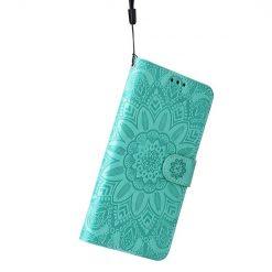 Peňaženkové puzdro Embossing Pattern Slnečnica zelené – Apple iPhone 14 Pro | Lacné Kryty Lacné Kryty | Peňaženkové puzdro Embossing Pattern Slnečnica zelené – Apple iPhone 14 Pro | Lacné Kryty