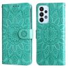 Lacné Kryty | Peňaženkové puzdro Embossing Pattern Slnečnica ružové – Samsung Galaxy A23 5G / M23 | Lacné Kryty