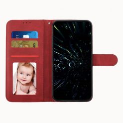 Lacné Kryty | Peňaženkové puzdro Quilted case červené – Apple iPhone 14 Plus | Lacné Kryty