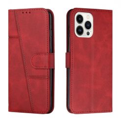 Lacné Kryty | Peňaženkové puzdro Quilted case červené – Apple iPhone 14 Pro Max | Lacné Kryty