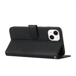 Lacné Kryty | Peňaženkové puzdro Quilted case čierne – Apple iPhone 14 | Lacné Kryty