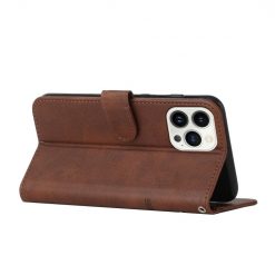 Lacné Kryty | Peňaženkové puzdro Quilted case hnedé – Apple iPhone 14 Pro | Lacné Kryty