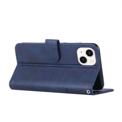 Lacné Kryty | Peňaženkové puzdro Quilted case modré – Apple iPhone 14 Plus | Lacné Kryty