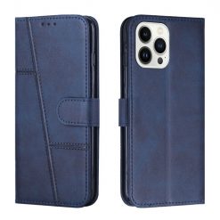 Lacné Kryty | Peňaženkové puzdro Quilted case modré – Apple iPhone 14 Pro Max | Lacné Kryty