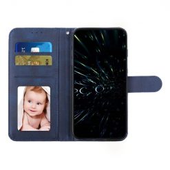 Lacné Kryty | Peňaženkové puzdro Quilted case modré – Apple iPhone 14 Pro Max | Lacné Kryty