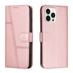 Lacné Kryty | Peňaženkové puzdro Quilted case ružové – Apple iPhone 14 Pro Max | Lacné Kryty