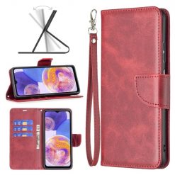 Peňaženkové puzdro Retro Lambskin červené – Samsung Galaxy A23 5G | Lacné Kryty Lacné Kryty | Peňaženkové puzdro Retro Lambskin červené – Samsung Galaxy A23 5G | Lacné Kryty